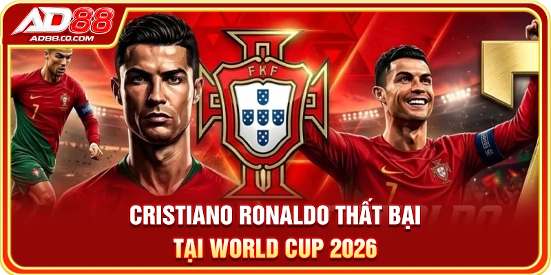 Cristiano Ronaldo thất bại tại World Cup 2026