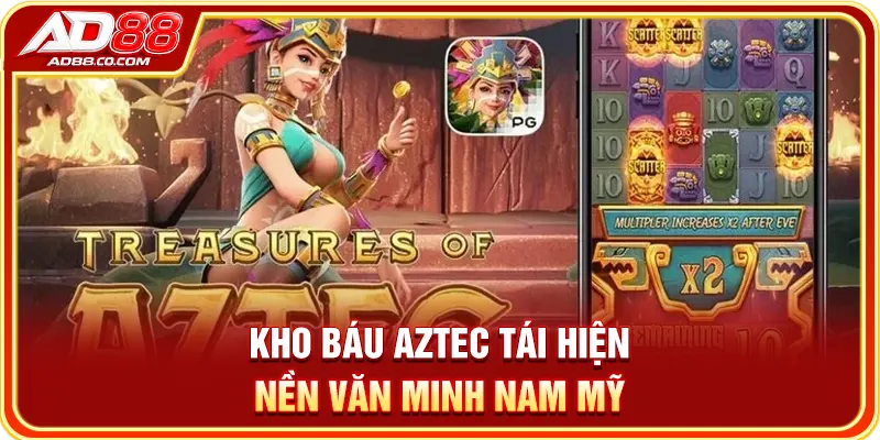 Kho Báu Aztec: Cơ Chế Sụp Đổ, Hệ Số Nhân Và Free Spins 2 Giao diện chủ đề ngôi đền cổ của Kho Báu Aztec