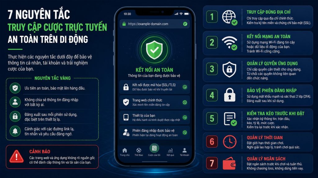 Cá Cược Trên Điện Thoại: Checklist Mobile An Toàn 1 Checklist truy cập cá cược trên điện thoại an toàn