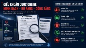 Checklist kiểm tra tính minh bạch của điều khoản nhà cái