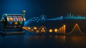 Minh họa RTP, volatility và hit frequency trong game slot
